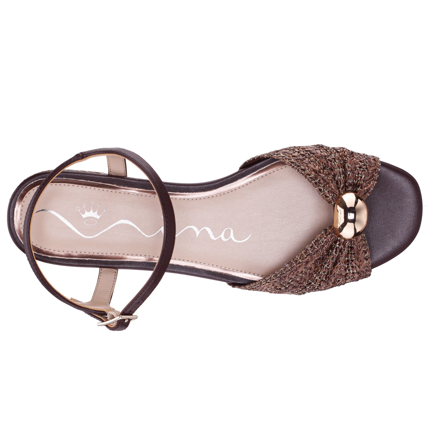 Nina Shoes Slater Brown Flat Sandal Flat-Shoe