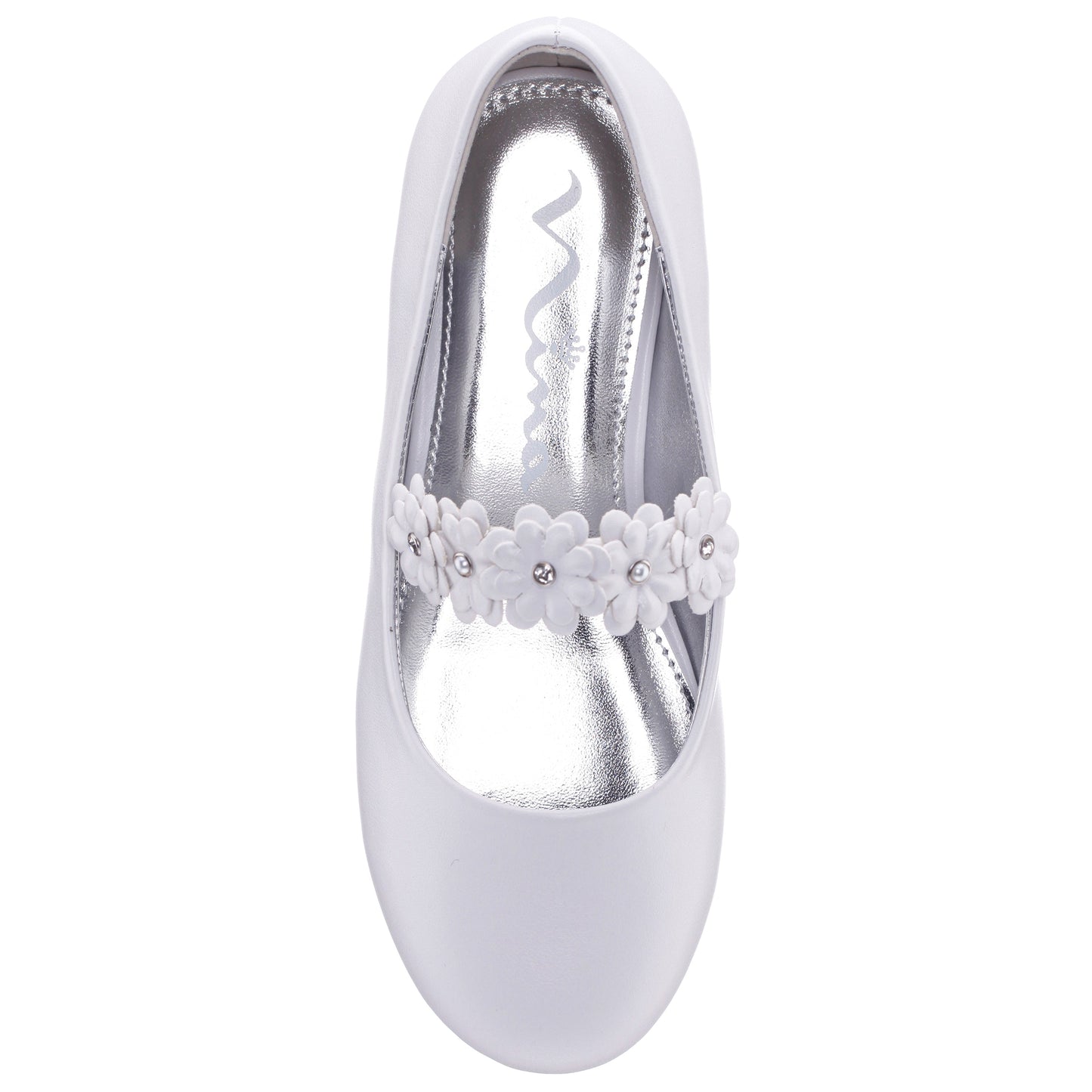 Nina Shoes Girls Rozy White Ballet Dress Shoes