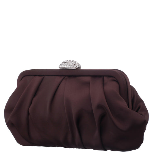 Nina Shoes Concord CHOCOLATE Satin Clutch