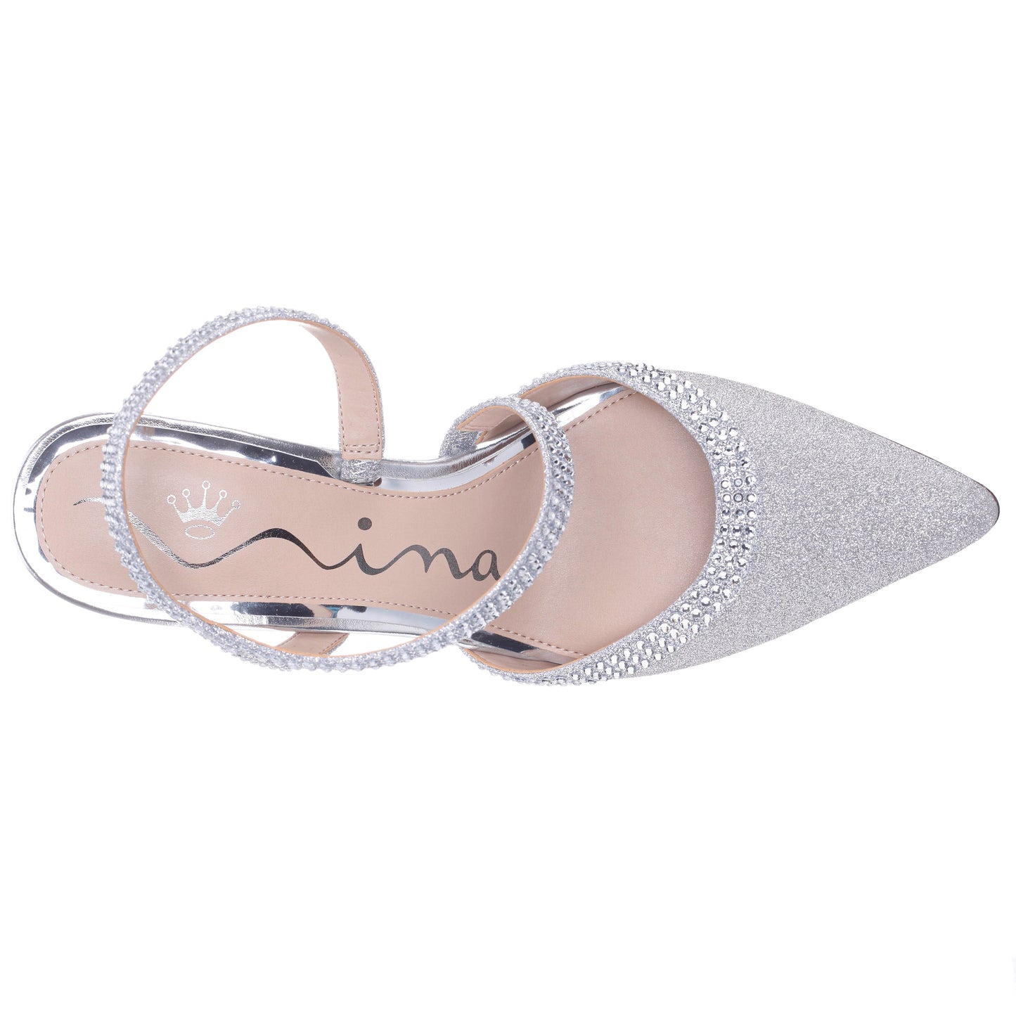 Nina Shoes Nicara Silver High-Heel Pumps