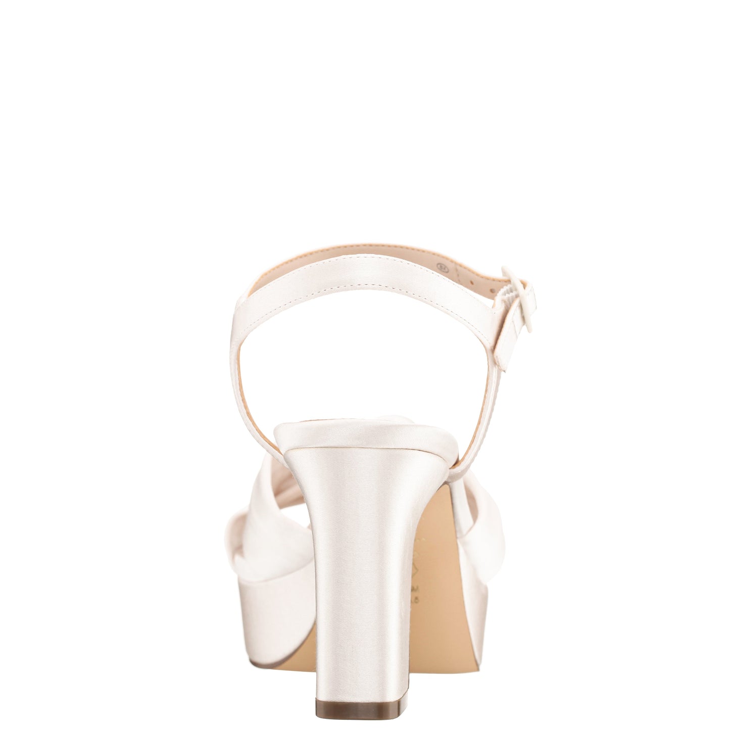 Nina Shoes Floren White Sandal Mid-Heel Platform