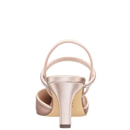Nina Shoes Billie Pearl Rose Satin Mid-Heel Pumps