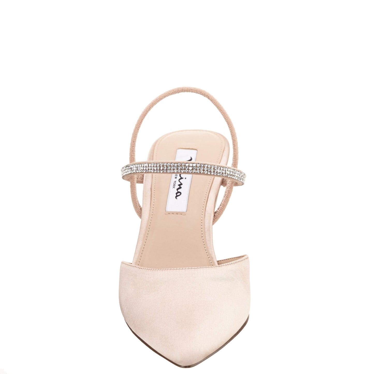 Nina Shoes Billie Pearl Rose Satin Mid-Heel Pumps