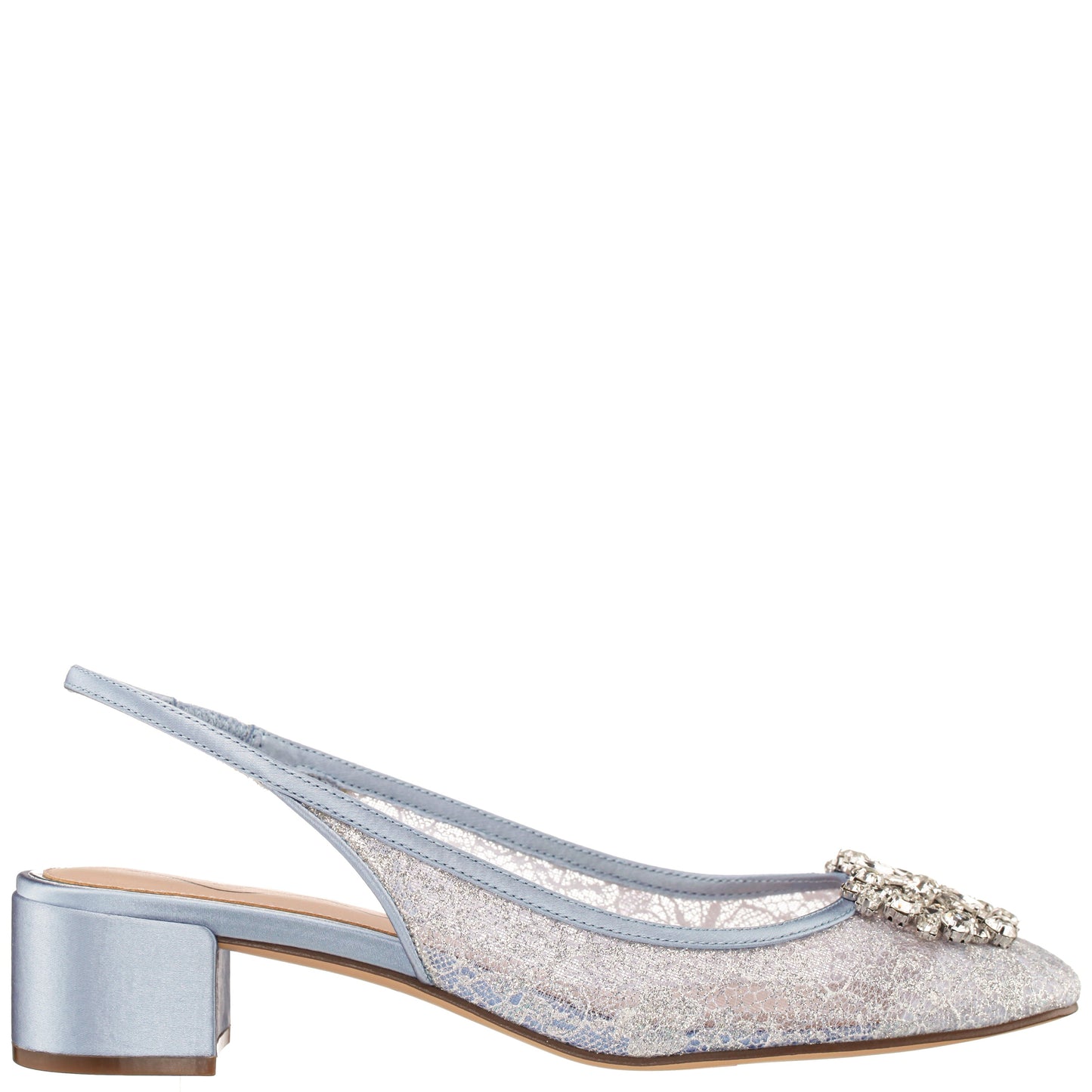 Nina Shoes Klara Blue Sling Back Low-Heel Flats