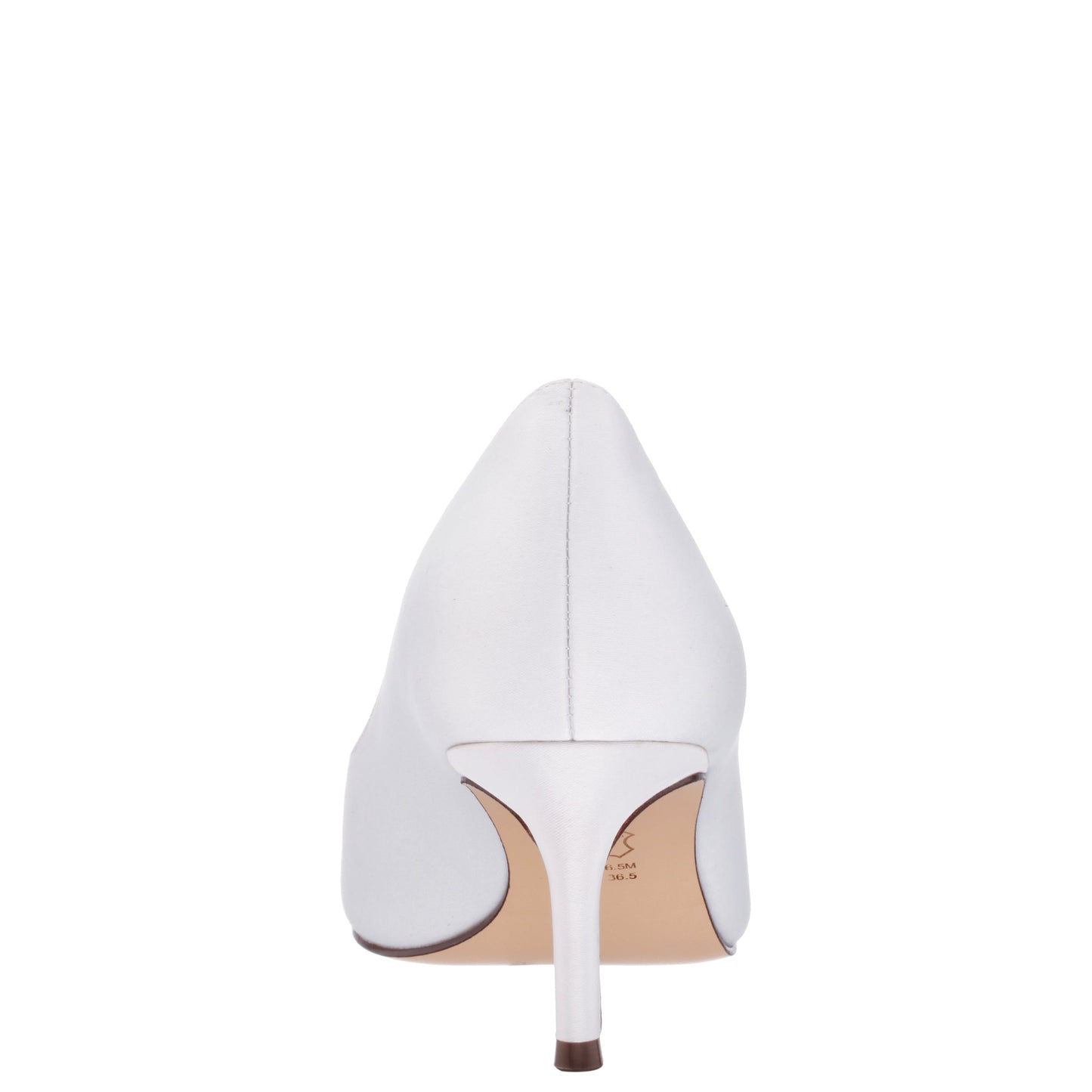 Nina Shoes Nina60 Ivory Satin Mid-Heel Classic Pump