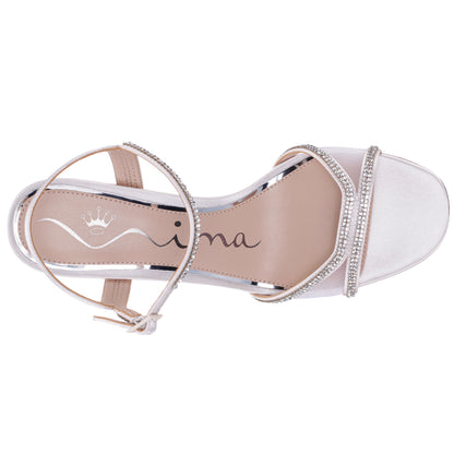Nina Shoes Adela White Sandal High-Heel