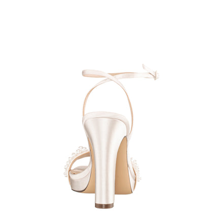 Nina Shoes Evette White Sandal High-Heel Platform
