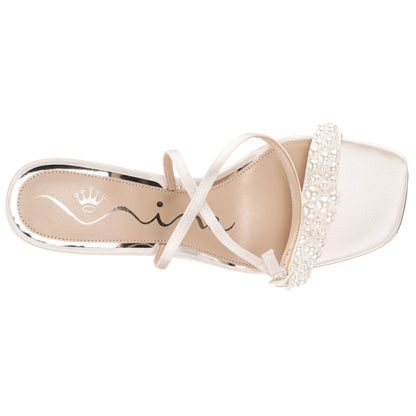 Nina Shoes Evette White Sandal High-Heel Platform