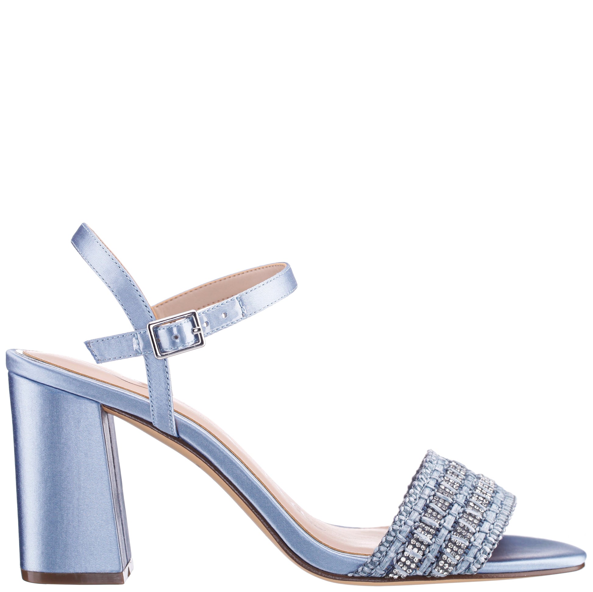Nina Shoes Herma Blue Sandal Mid-Heel