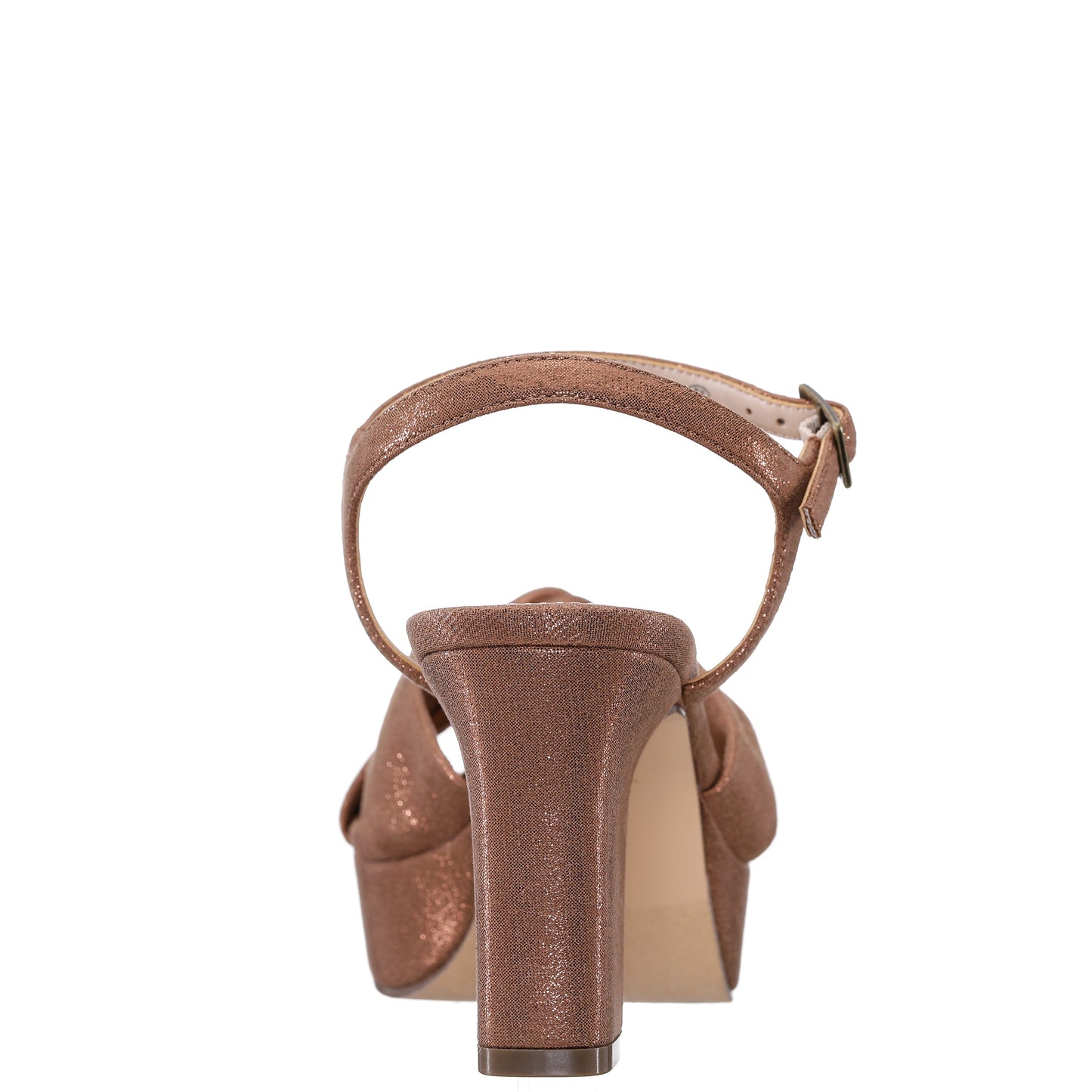 Nina Shoes Floren Brown Sandal Mid-Heel Platform
