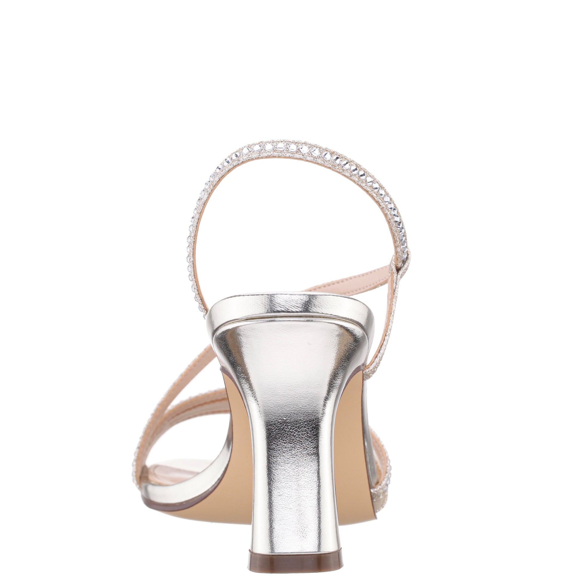 Nina Shoes Abbi Soft Platino Metallic Mid-Heel Sandal