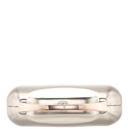Nina Shoes Brando-M Platino Metallic Foil/Glass Crystal Minaudiere