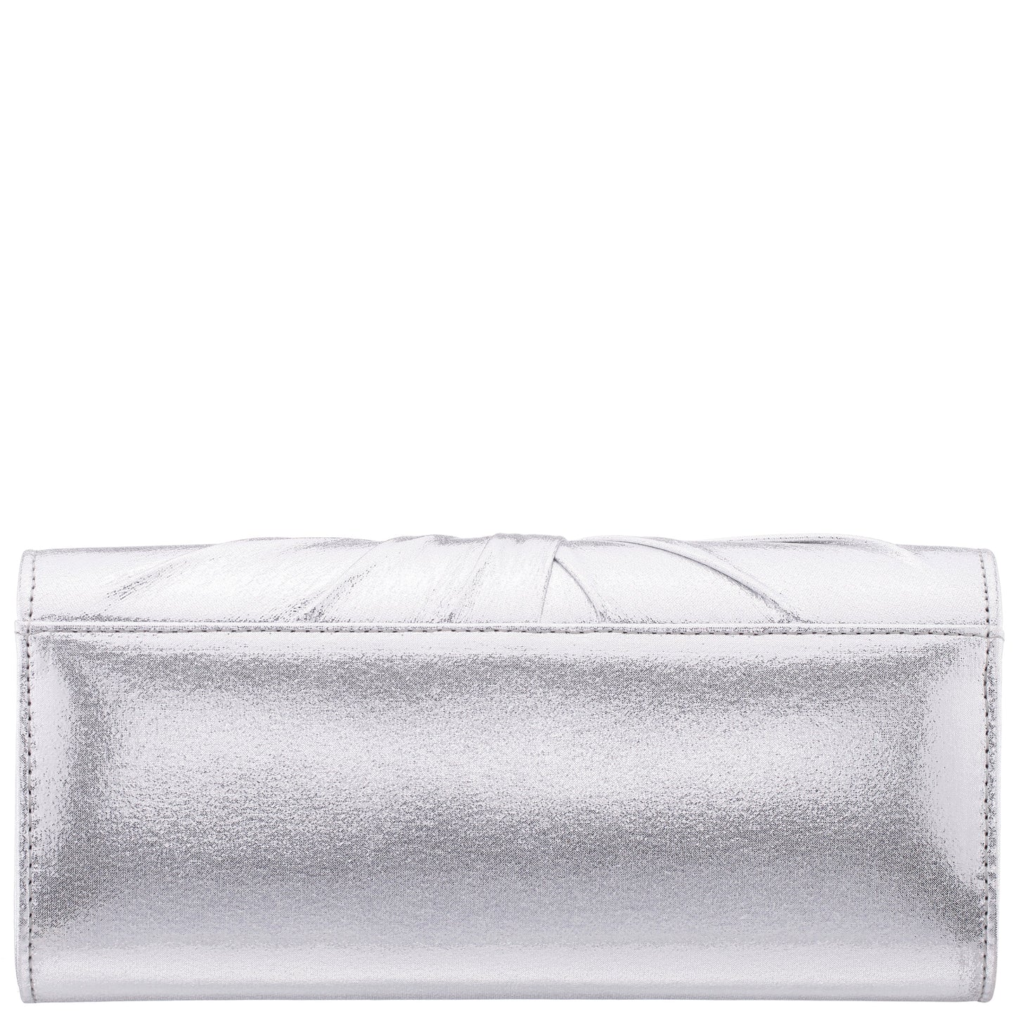 Nina Shoes Spirit Silver Disco Suedette Foldover Clutch