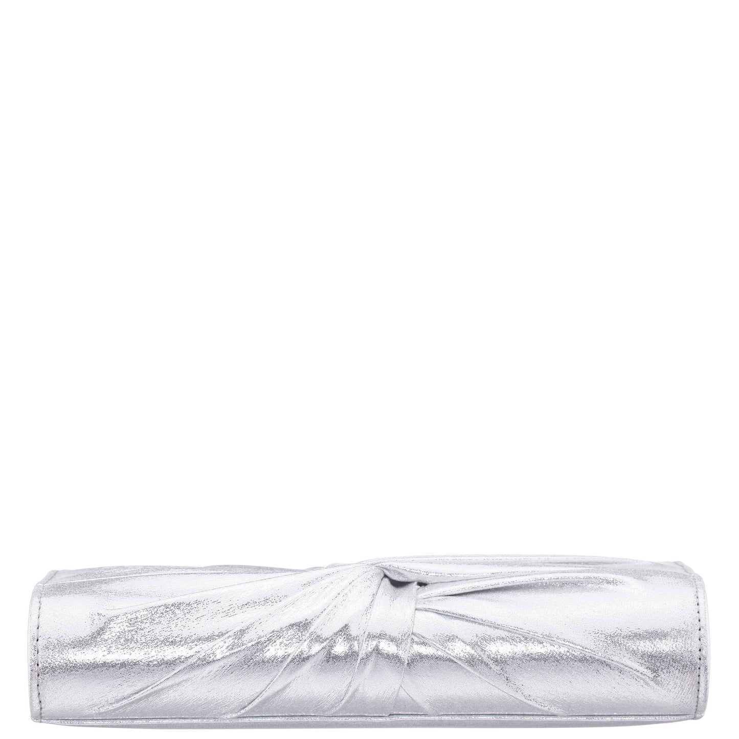 Nina Shoes Spirit Silver Disco Suedette Foldover Clutch