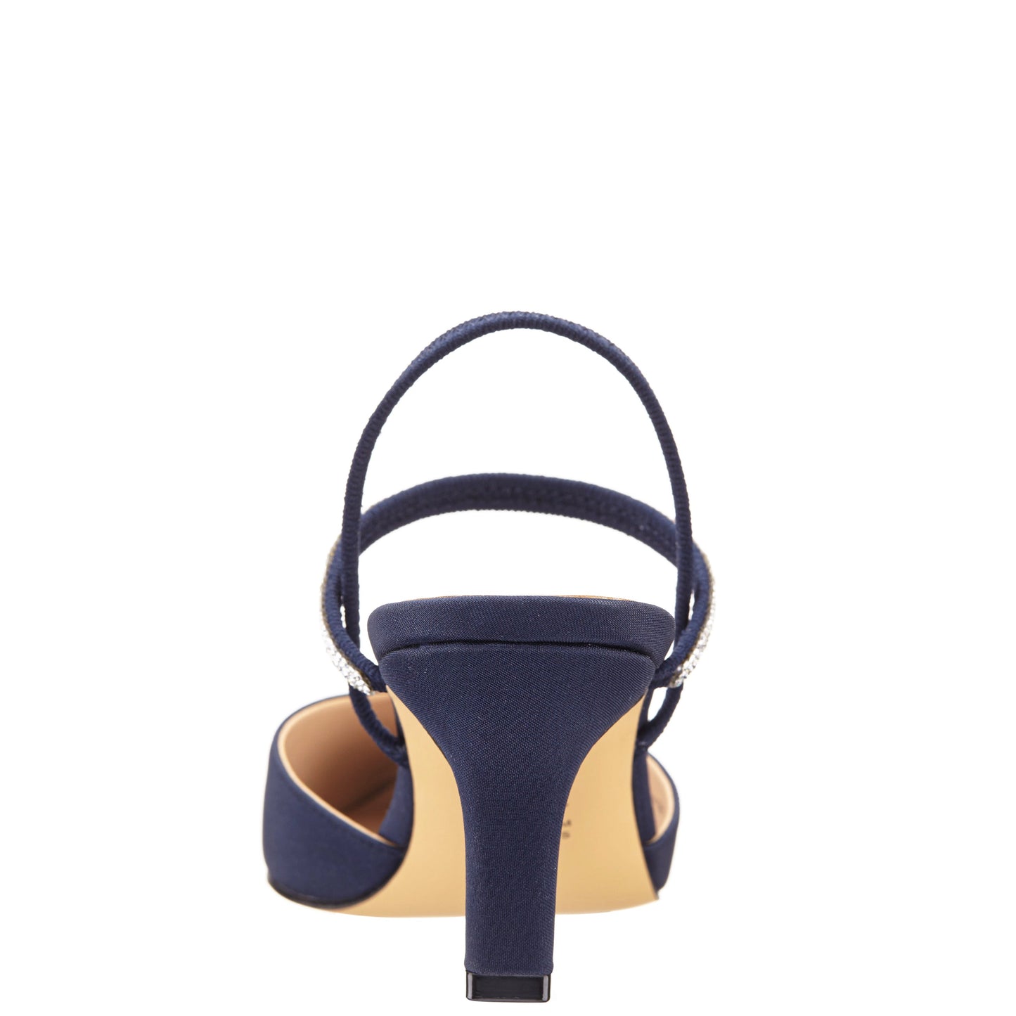 Nina Shoes Billie Blue Satin Mid-Heel Pumps