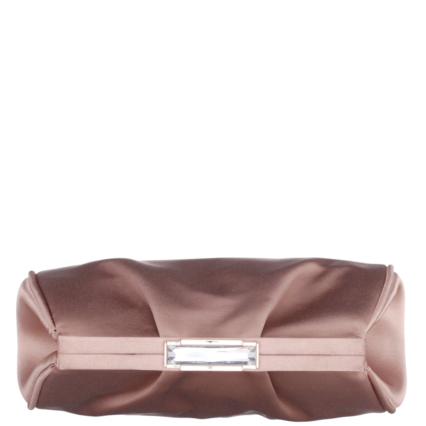 Nina Shoes Blayz Brown Satin Frame Clutch