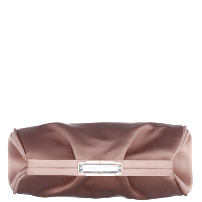 Nina Shoes Blayz Brown Satin Frame Clutch