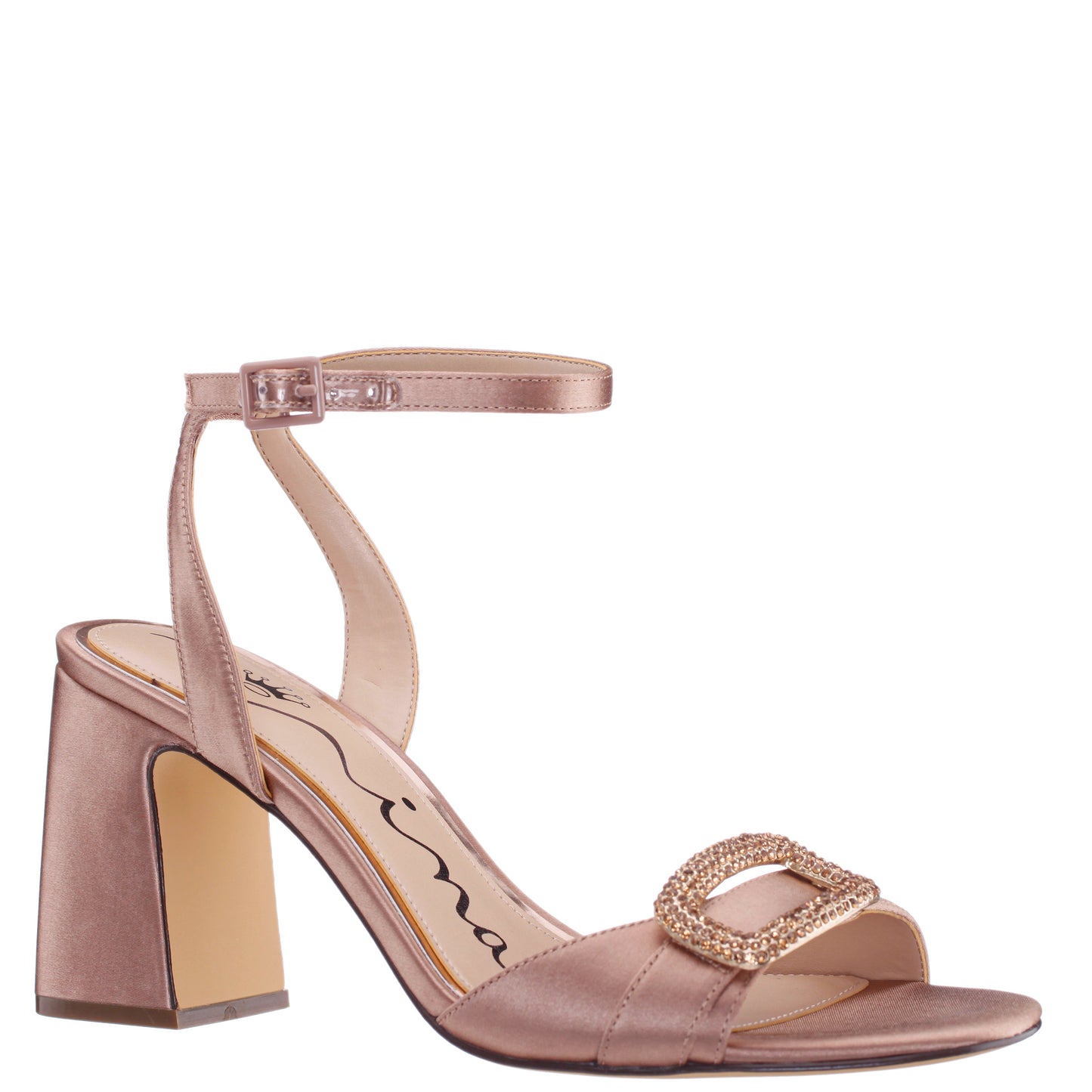 Nina Shoes Quenbie Brown Sandal Mid-Heel