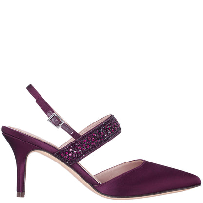 Nina Shoes Trista Red Mid-Heel Pumps hi