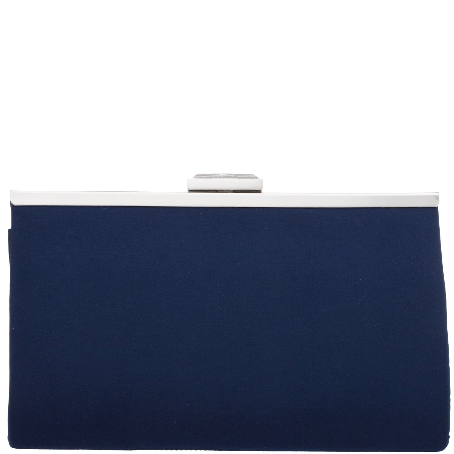 Nina Shoes Ophelia Blue Pleated Satin Frame Clutch