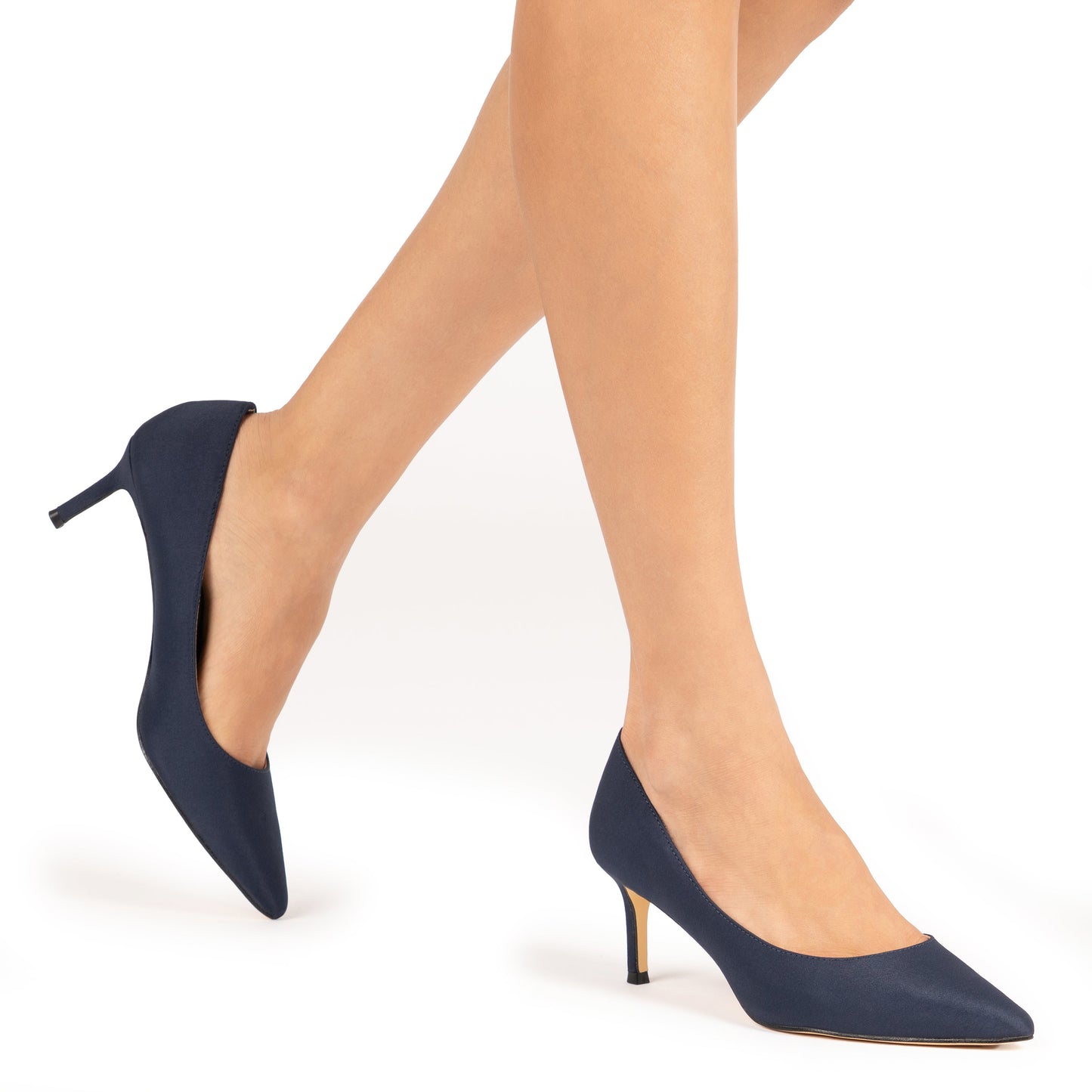 Nina Shoes Nina60 Blue Mid-Heel Classic Pump