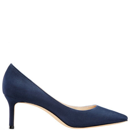 Nina Shoes Nina60 Blue Mid-Heel Classic Pump