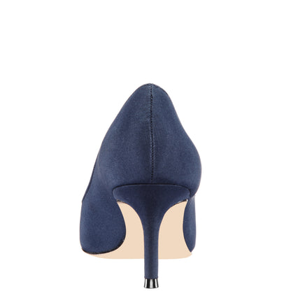 Nina Shoes Nina60 Blue Mid-Heel Classic Pump