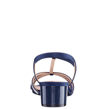 Nina Shoes Goldie Blue Sandal Low-Heel