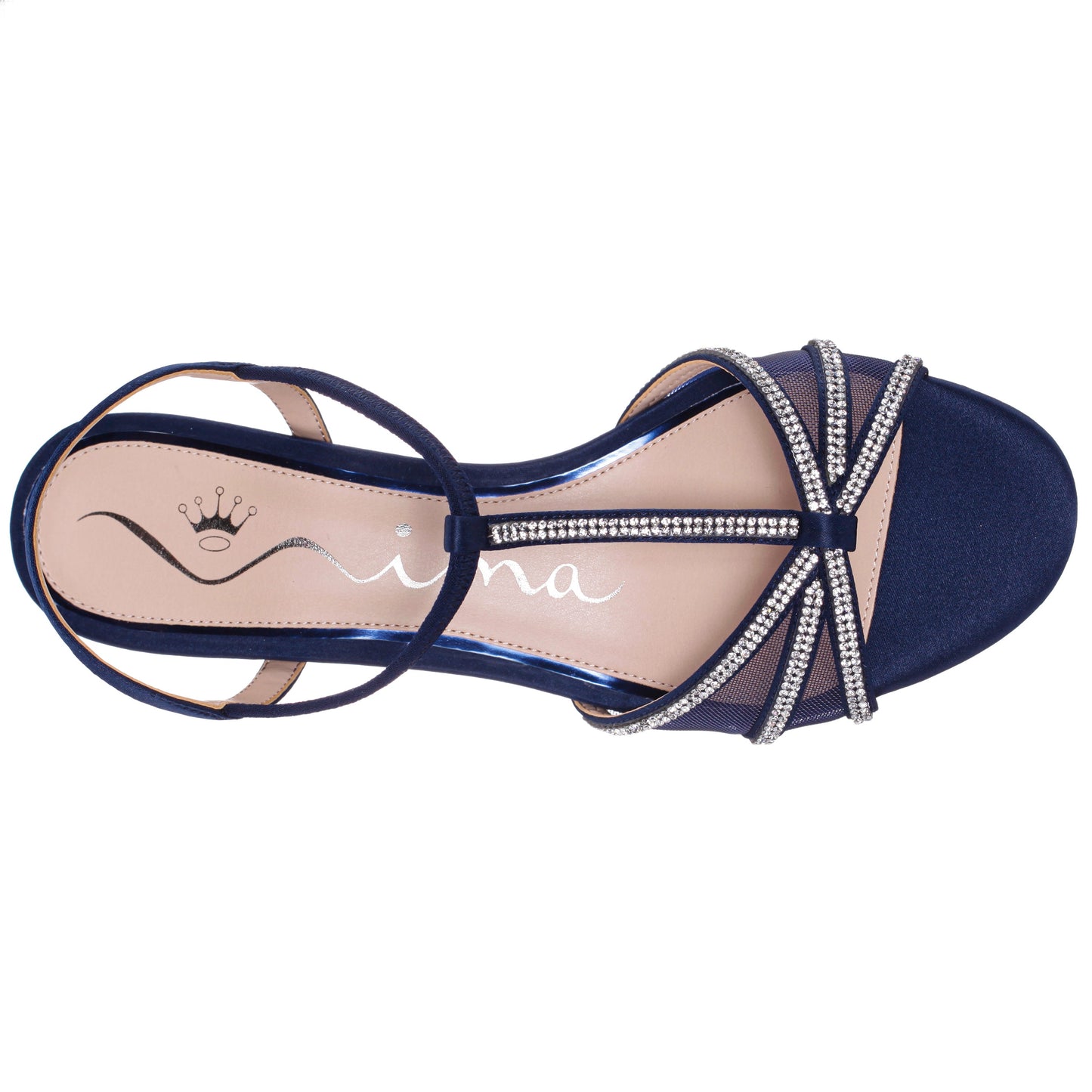 Nina Shoes Goldie Blue Sandal Low-Heel