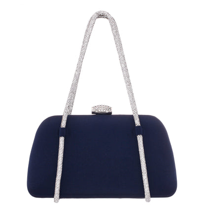 Nina Shoes Camara Blue Satin/Glass Crystal Minaudiere