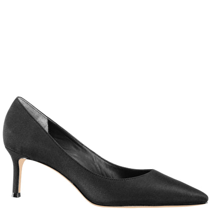 Nina Shoes Nina60 Black Mid-Heel Classic Pump