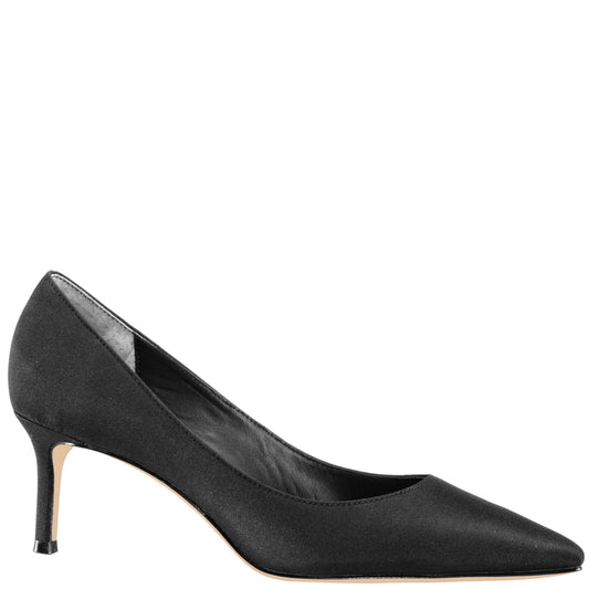 Nina Shoes Nina60 Black Mid-Heel Classic Pump