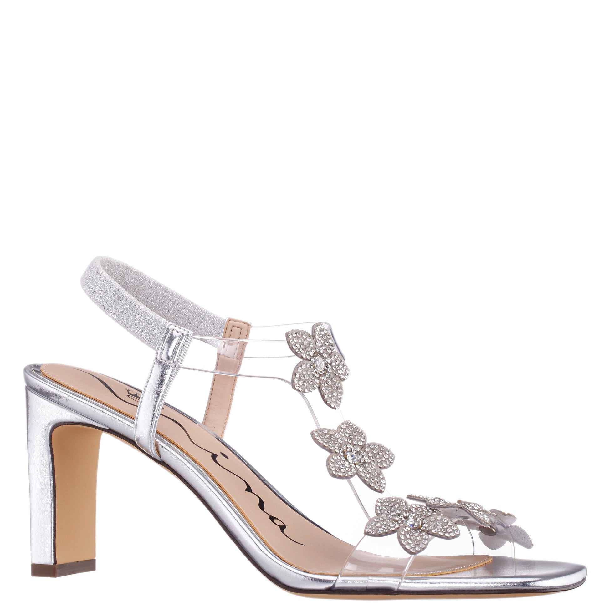 Nina Shoes Annmari Silver Sandal High-Heel