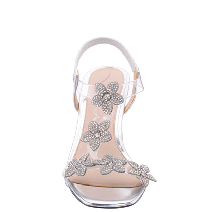 Nina Shoes Annmari Silver Sandal High-Heel