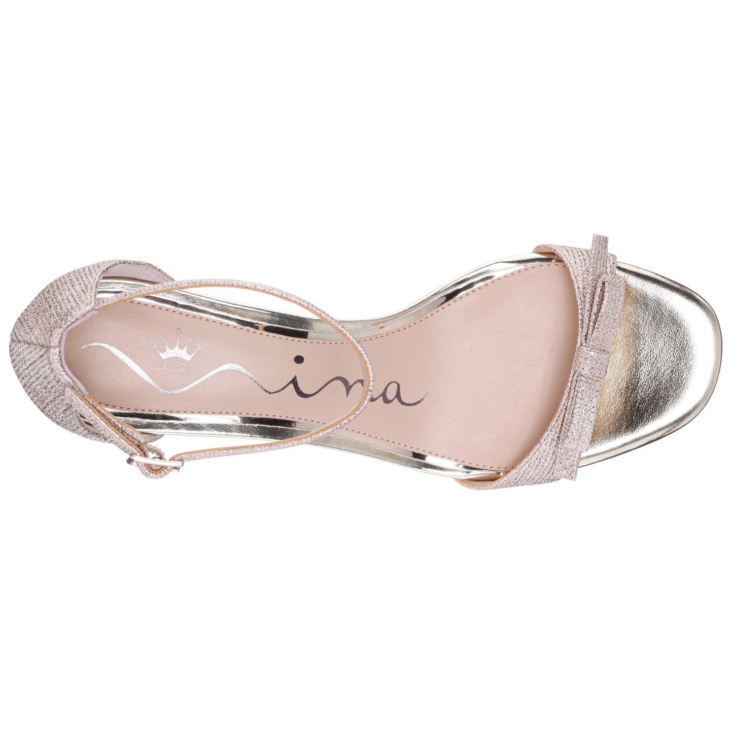 Nina Shoes Bia Gold Sandal Mid-Heel
