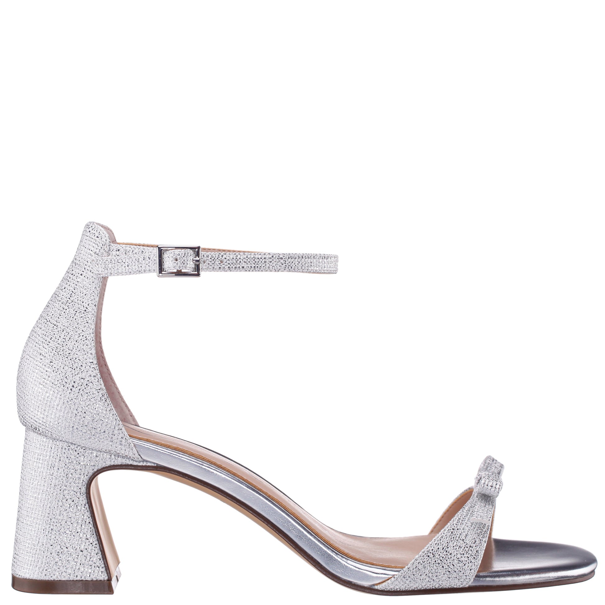 Nina Shoes Bia Silver Sandal Mid-Heel