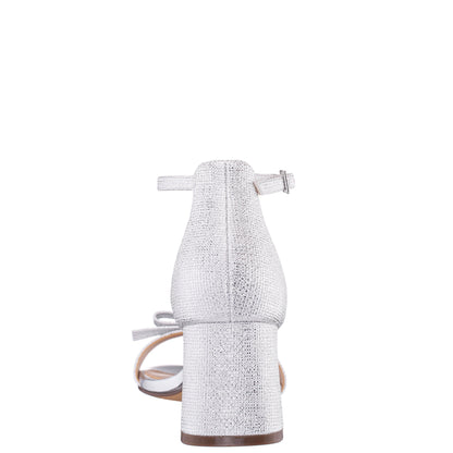 Nina Shoes Bia Silver Sandal Mid-Heel