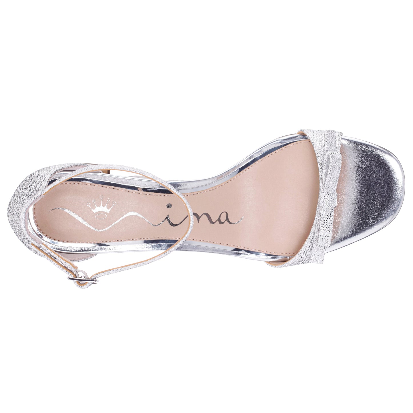 Nina Shoes Bia Silver Sandal Mid-Heel