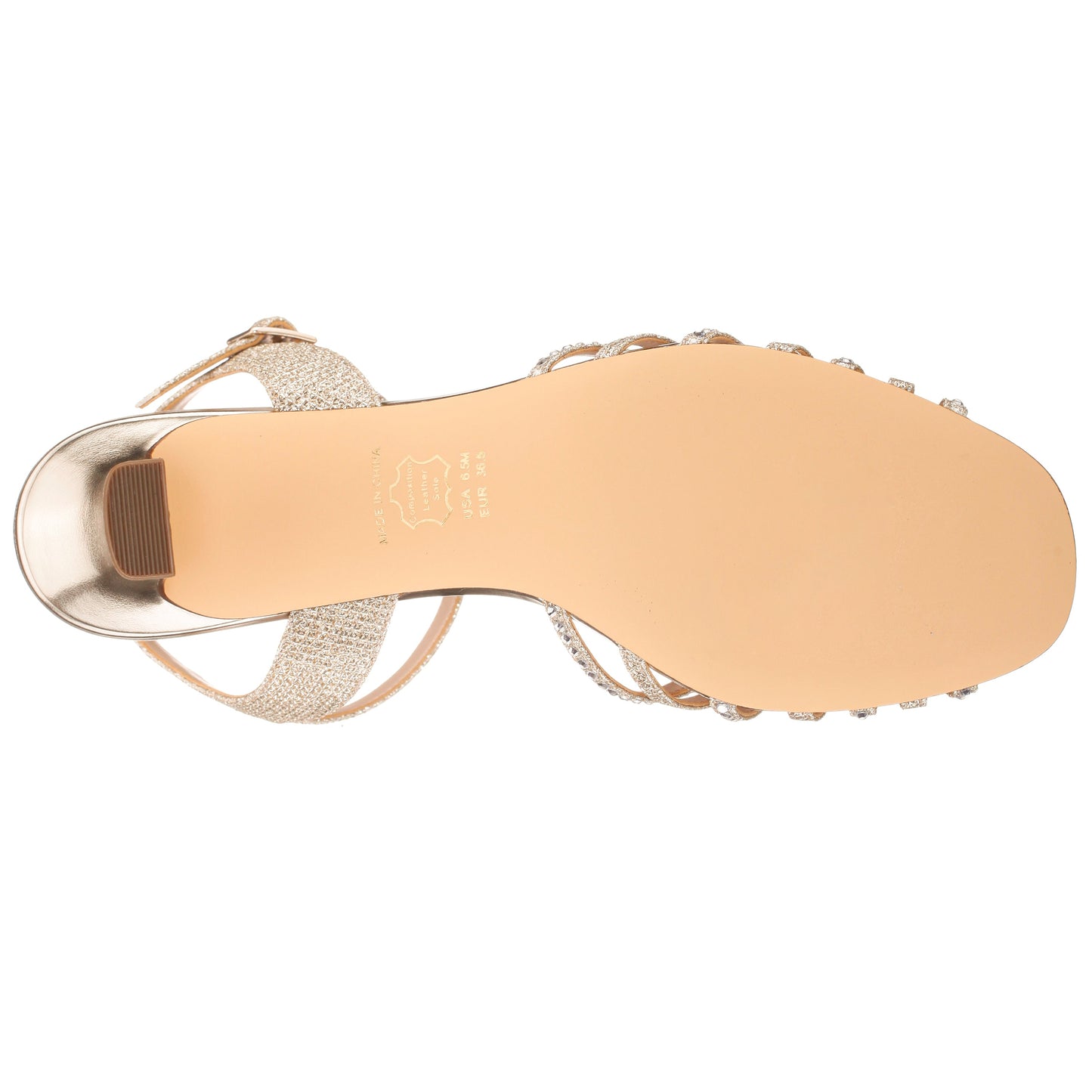 Nina Shoes Bryna Soft Platino Ankle Strap Mid-Heel Sandals