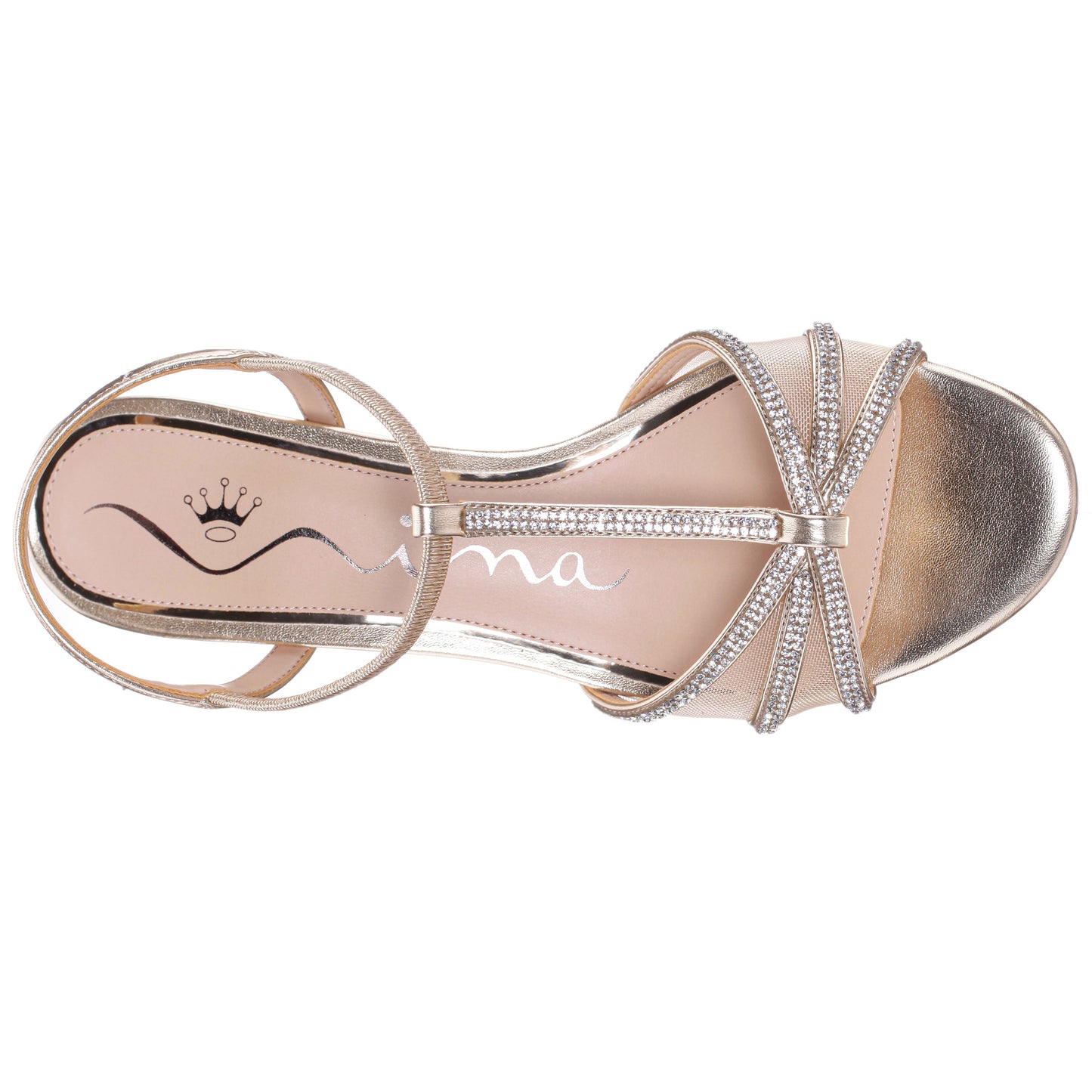 Nina Shoes Goldie Gold Sandal Low-Heel