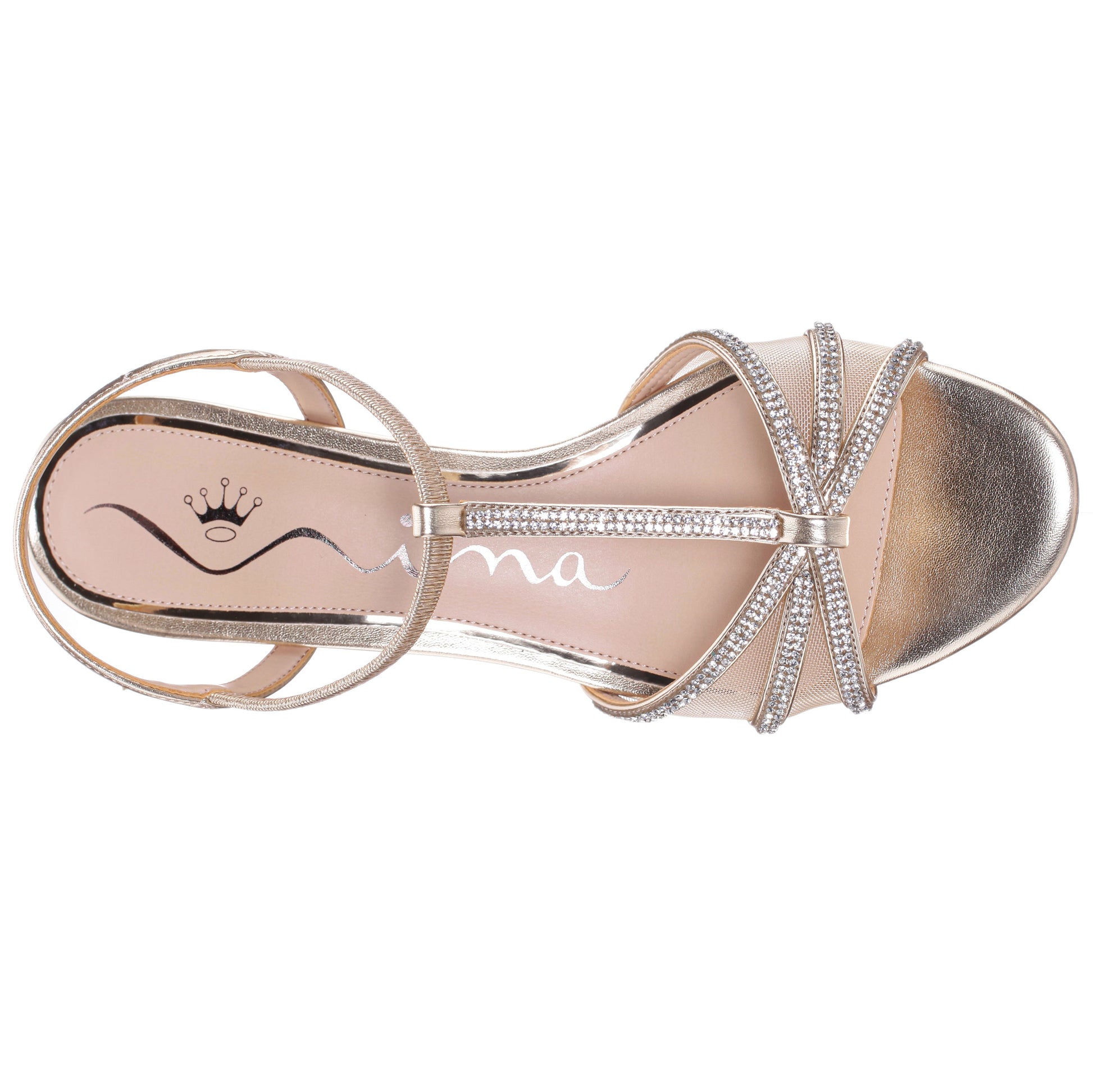 Nina Shoes Goldie Gold Sandal Low-Heel