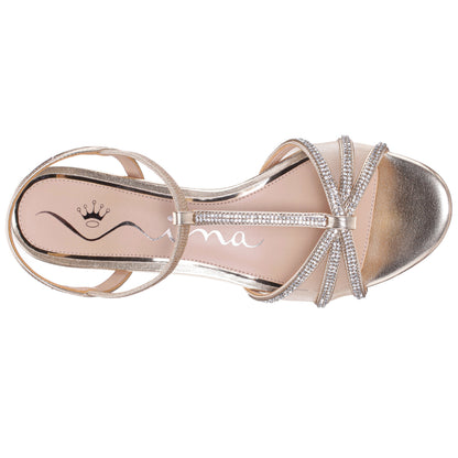 Nina Shoes Goldie Gold Sandal Low-Heel