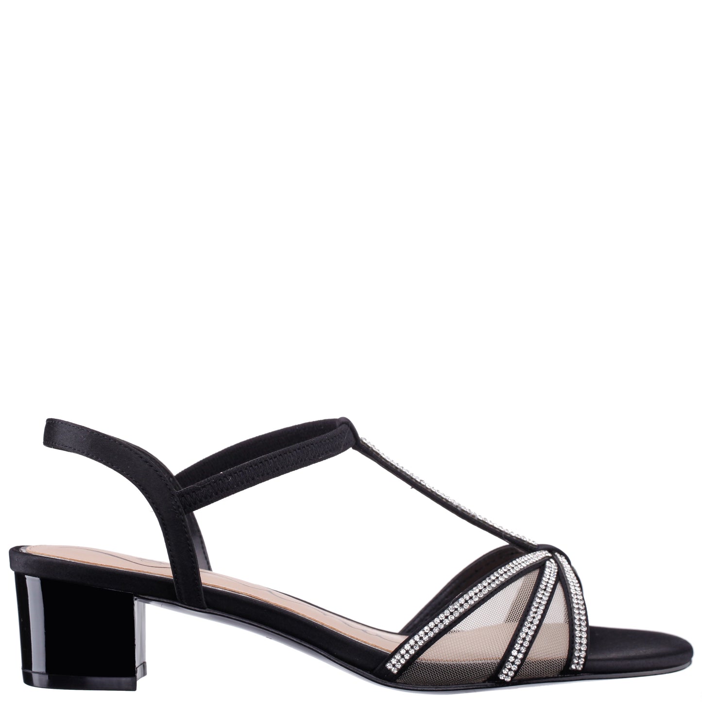 Nina Shoes Goldie Black Sandal Low-Heel