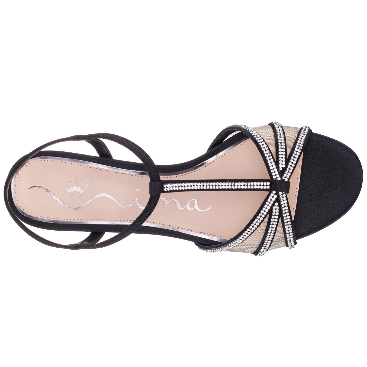 Nina Shoes Goldie Black Sandal Low-Heel
