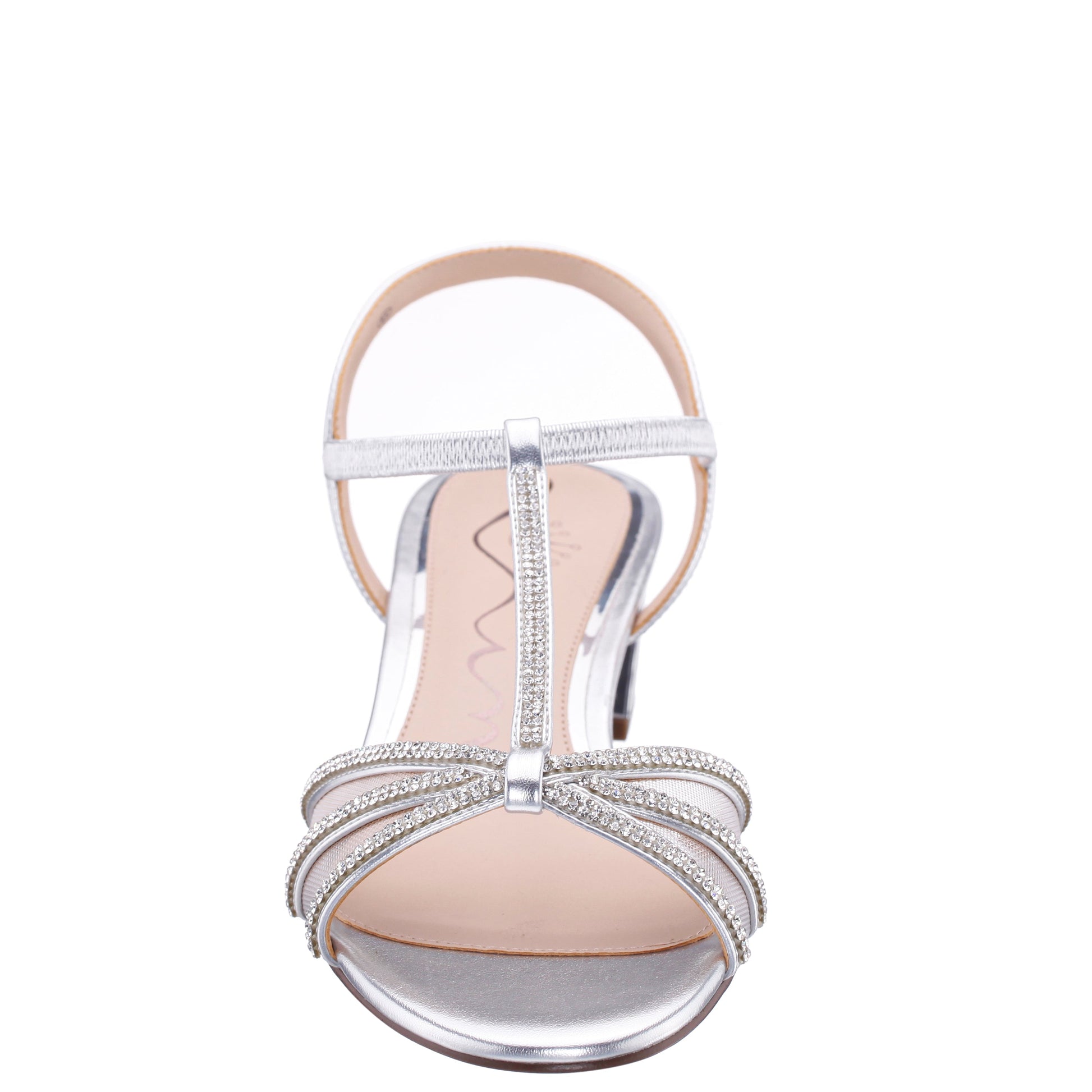 Nina Shoes Goldie Silver Sandal Low-Heel