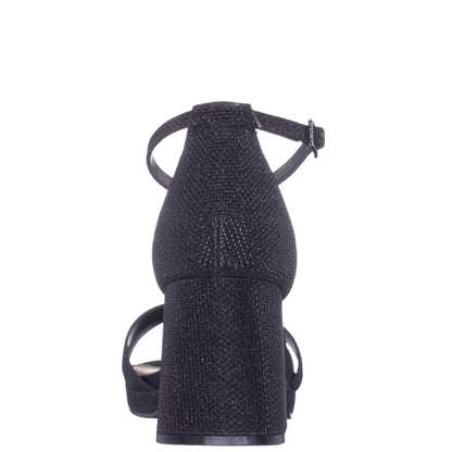 Nina Shoes Berneta Black Block-Heel Platform Sandals