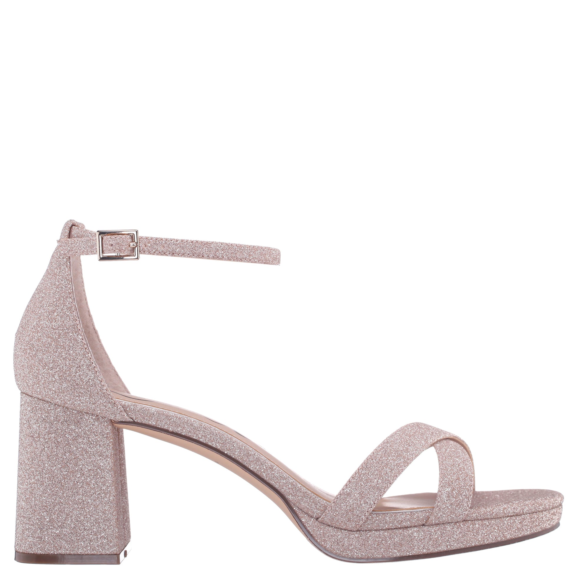 Nina Shoes Berneta Beige Block-Heel Platform Sandals