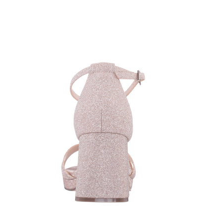 Nina Shoes Berneta Beige Block-Heel Platform Sandals
