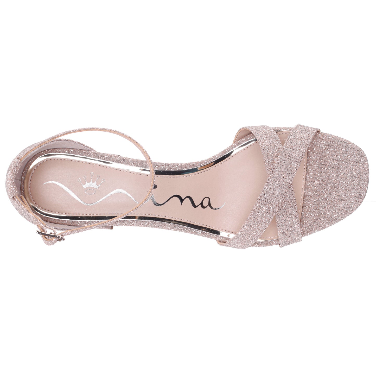 Nina Shoes Berneta Beige Block-Heel Platform Sandals