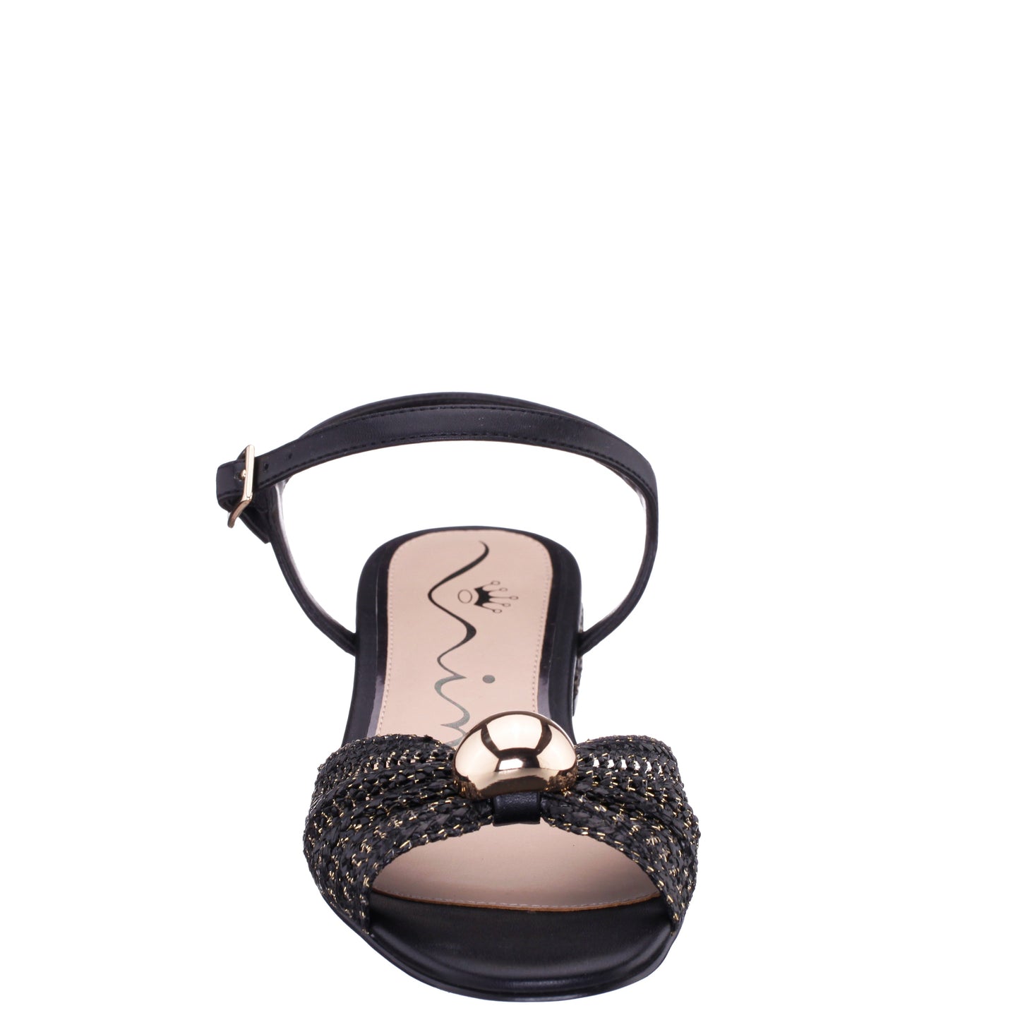 Nina Shoes Slater Black Flat Sandal Flat-Shoe